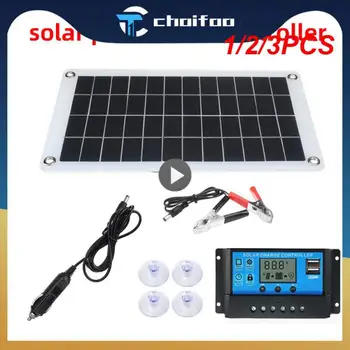 1/2/3PCS Painel de Energia Solar do Sistema de Painel Solar de USB Carregador de Bateria, Inversor 1000W Controlador Completo Kit de 220V Casa Portátil