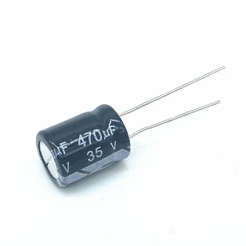 10PCS Superior de qualidade 35V470UF 10*13mm 470UF 35V 10*13 capacitor Eletrolítico