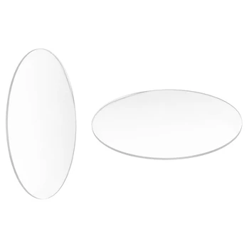 2 Pcs Transparente 3Mm de Espessura, Espelho de Acrílico Disco Redondo, Diâmetro:85Mm & 70Mm