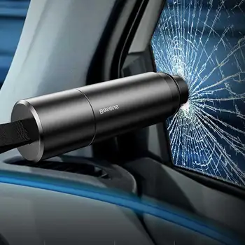 2 em 1Car Segurança Martelo Automático de emergência janela de Vidro disjuntor Cortador de Cinto de segurança Faca para Salvar a Vida de Escape do Carro de Emergência Multi-Ferramenta