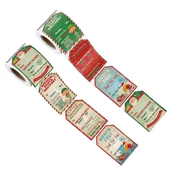 200x Natal Adesivos sem Goma Adesivos de Decoração Adesivos para Vedação Carta Scrabook Caixa de Presente Envelopes Saco de Cartão de Saudação
