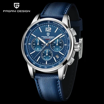 2023 Novo PAGANI DESIGN Clássico masculino do Esporte Relógio de Quartzo Sapphire Aço Inoxidável Cronógrafo