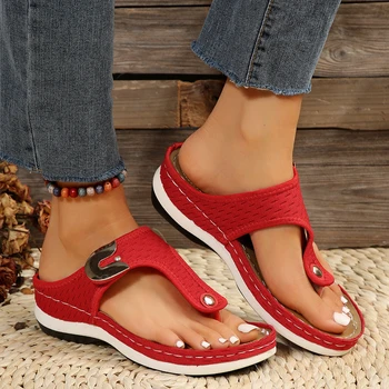 2023 Verão as Mulheres Sapatos Novos Dedo do pé Aberto Mulheres Sandálias de Praia, de Malha Mulheres Cunhas Sandálias Casuais Femininos Sapatos de Plataforma Zapatos Mujer