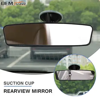24x6.A 5cm de Espelho retrovisor Interior da ventosa Espelho Traseiro da Segurança do Bebê Espelho Retrovisor de Carro de 360° de Rotação Ampla Longa Ajustável
