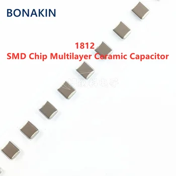 5PCS 1812 100UF 107M 100V X7R 20% MLCC SMD Chip Capacitor Cerâmico Multilayer