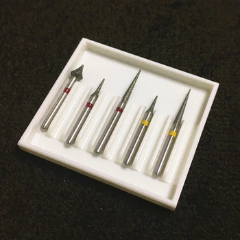 5pcs/caixa Dentário Ortodôntico Interproximal Esmalte de Diamante, Brocas do Kit Dental de Alta Velocidade Dente Brocas FG broca de Dentista Ferramentas