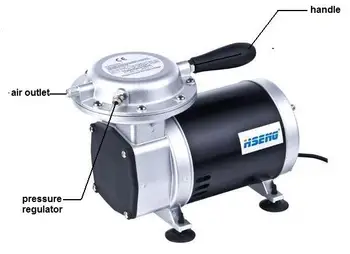 AS09 Pulverização Compressor de Ar Kit de baixo nível de Ruído Portáteis Compressor de Ar