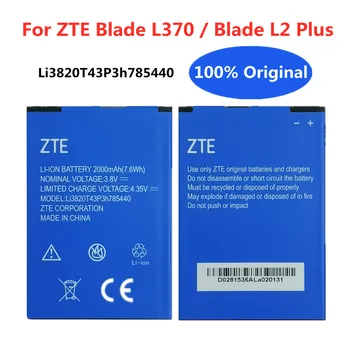 Alta Qualidade Li3820T43P3H785440 Bateria Para ZTE Blade L370/Lâmina L2Plus L2 Plus Telefone Recarregáveis, Baterias 2000mAh Em Stock