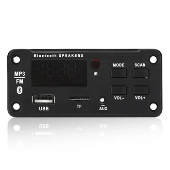 Amplificador 25Wx2 12V Mp3 Decodificador de Áudio da Placa de Módulo Bluetooth 5.0 Música sem Fios, Leitor de Mp3 do Carro com Bluetooth