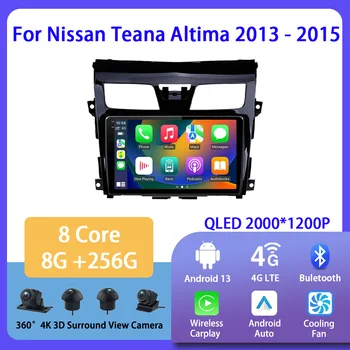 Android 13 De Nissan Teana Altima 2013 - 2015 auto-Rádio Multimédia Player de Vídeo de Navegação Para Android Auto Carplay Wifi GPS