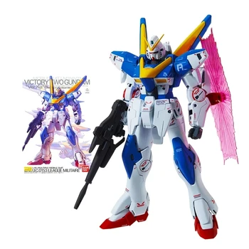 BANDAI Original MG 1/100 V2 Gundam Ver.Ka Mobile Suit Gundam V Gundam modelo de kit de montagem/montagem de coleção de ornamentos