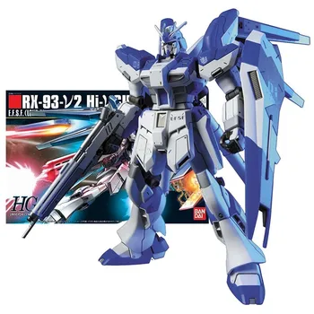 Bandai Figura Gundam Modelo de Kit de Figuras de Anime HG RX-93-v2 Hiv Mobile Suit Gunpla Figura de Ação de Brinquedos Para Meninos Crianças Presentes