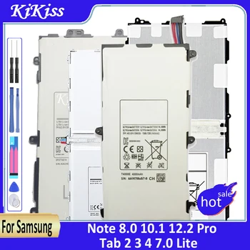 Bateria Para Samsung Galaxy Note 8.0 10.1 12.2 Pro/Tab 2 3 4 7.0 Lite Edition SM T530 T531 P600 N8010 N8020 P3110 T310 T311 T315