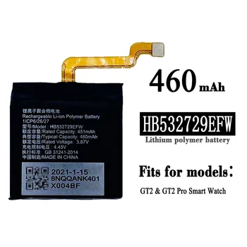Bateria de alta Qualidade 460mAh Adequado Para HUAWEI HB532729EFW GT2/GT2 PRO Samll Bateria de Relógio