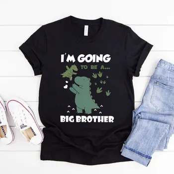 Big Bro T-Shirt Irmão Gravidez Anúncio Promovido a Criança da Juventude