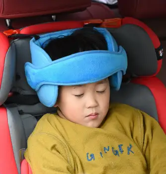 Carro Bebê dormir anti-colisão da cabeça de fixação do cinto de Criança crianças Carro Assento de Segurança Encosto de cabeça Suspensão Ajustável Auxiliar de Algodão Correia