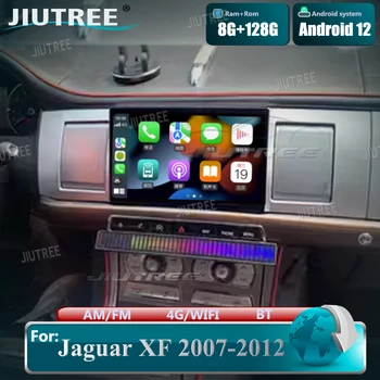 Carro Rádio Tesla Estilo 128G Android 12 Para o Jaguar XF 2007-2012 Multimídia Estéreo Leitor de Vídeo GPS Navi Unidade de Cabeça sem Fios Carplay