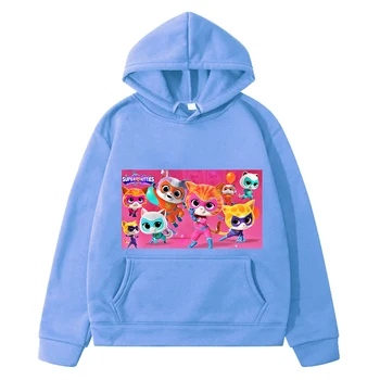 Crianças de Moletom anime hoodies Super Mimosas menino roupas de Outono pulôver de Lã Casaco Casual y2k sudadera roupas de crianças meninas