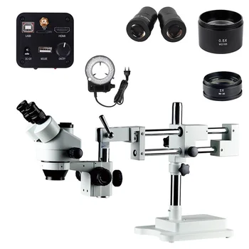 De Reparação celular de Alta Resolução Trinocular Microscópio Estereofónico 3,5 X-180X Proteger os Olhos da Ampliação de Inspeção de Zoom Microscópio
