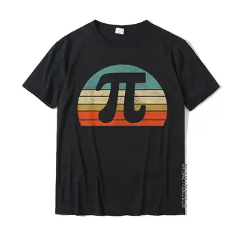 Engraçado Dia Do Pi Vintage Nerd Geek De Pizza 3.14 Bonito Pôr Do Sol Diy Tee T-Shirt Impresso Em T-Shirts De Algodão Homens Tops Camisa Família
