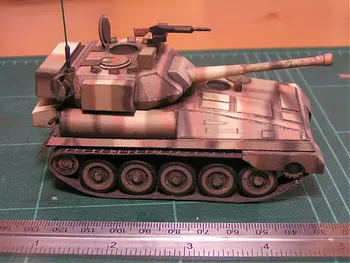 F V101 Escorpião Tanque de Camuflagem 3D em Papel Modelo DIY