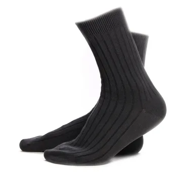 Fibra de bambu masculino meias quatro estações de negócios meados de estoque de meias meias masculinas meias pretas respirável casual meias masculinas