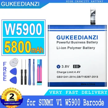 GUKEEDIANZI Bateria para SUNMI V1 W5900 código de Barras, a Grande Potência da Bateria, 5800mAh