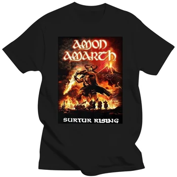 Hard Rock, Heavy Metal, Punk, a Banda Amon Amarth Surtur Rising Mens T-shirt Unisexo