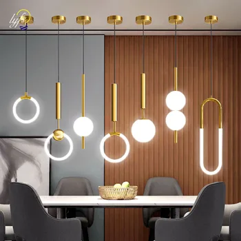 Moderna LED Pendurado Luzes de Iluminação interna Nórdicos Hanging Lamp Cozinha de Casa-de-Cabeceira Sala de estar, Mesa de Jantar dispositivos Elétricos de Decoração