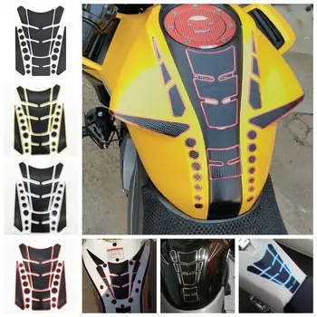 Moto Tanque de Combustível Adesivos 3D de Osso de Peixe Decalques Pontos Multicolor Borda Motobike fontes de Decoração Modificação Acessórios