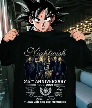 Nightwish-Membro da Banda Assinou 25º Aniversário, Obrigado pelas Memórias T-shirt