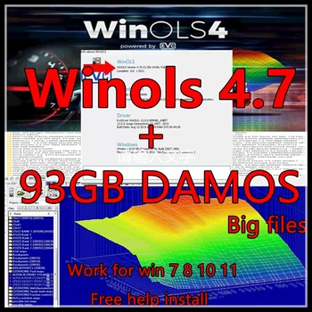 O mais novo winols 4.7+ 93GB WINOLS DAMOS GRANDE PACK (NOVO) 2020-2021-2022 Chip Tuning OLS Tamanho Total 93 GB livres ajudar a instalar