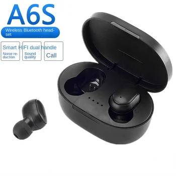 Original A6S TWS Fone de ouvido sem Fio Fones de ouvido Fones de ouvido Bluetooth Desporto Estéreo Fone Bluetooth Fones de ouvido para Xiaomi Huawei iPhone