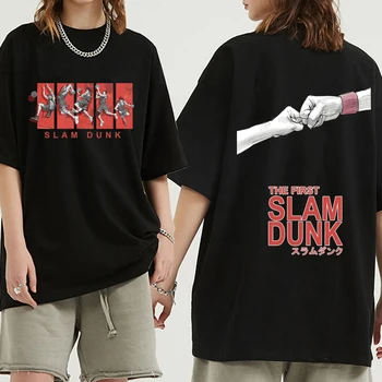 Os Homens De Camisa De Anime Slam Dunk Mulheres De Manga Curta Harajuku Akagi Takenori Sakuragi Hanamichi Kaede Rukawa Estilo Gráfico T-Shirt
