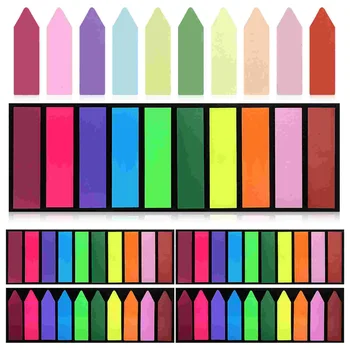 Pacote de 6 Notas Bookmarker de Fluorescência de Etiquetas para a Escola o Papel Marcapaginas De Libros