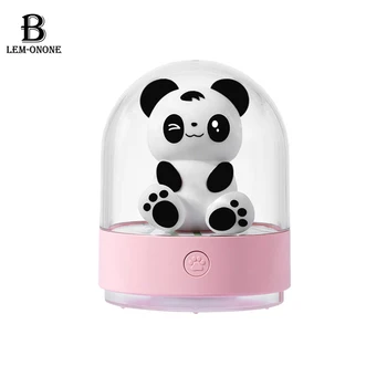 Panda Aromaterapia NightLight USB Recarregável LED Colorido Atmosfera Lâmpada de Cabeceira para a Sala de Iluminação de Decoração de Presente de natal