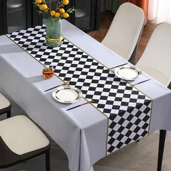Pano da tabela, lavável, resistente ao óleo, à prova d'água retangular toalha de mesa, mesa de café, mesa de escritório pano