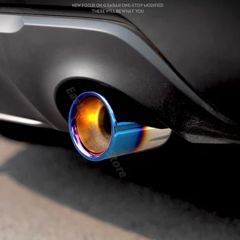 Para Mazda CX-50 CX50 2023 2024 Carro Silenciador de Escape Ponta de Tubos de Aço Inoxidável, acabamento Cromado Traseira do Carro Cauda Garganta de Proteção Guarnição