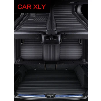 Personalizado de Alta Qualidade do Couro Artificial Carro Tapete para a Audi A5 Sportback 8TA 4 Portas 2019-2017 Ano Auto Acessórios Interior