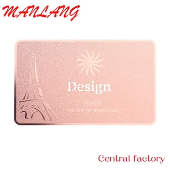 Personalizado u busins cartão etal irror Rosa de Ouro Sier rosa em branco etal busins carro de impressão stainls busins carro