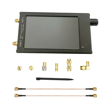 Portátil Medidor de SWR VHF UHF Antena Analisadores de 4.3 Polegadas LCD + Casos + Bateria Não RFDemo com Stoage Saco