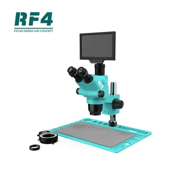 RF4 6.5-65X HDMI 1080P WIFI Grande Espaço de Circuito Ferramenta de Reparo de 10 Polegadas do Monitor Síncrona Zoom Estéreo Microscópio RF6565TVD2-YS010W