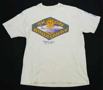 Raras VTG Nordstrom 8K na Broadway, de 1993, Para a Natureza da Causa Patrocinadores T-Shirt XL 90