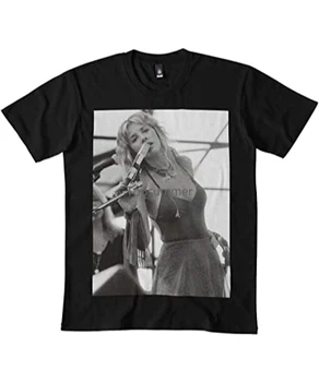 Stevie Nicks Preto Branco Clássico T-Shirt 2210 T-Shirt - Hoodie - Crewneck Moletom(1)