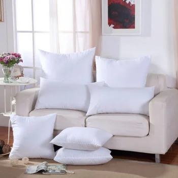 Sólido branco Puro Almofada Núcleo Escovado Travesseiros Interior PP Algodão, Enchimento de Almofadas Núcleo de Cuidados de Saúde Almofada de Enchimento de Almofada