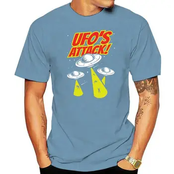 T-shirt ataque de ovni-camiseta alienígena extraterrestre ufo disco voador