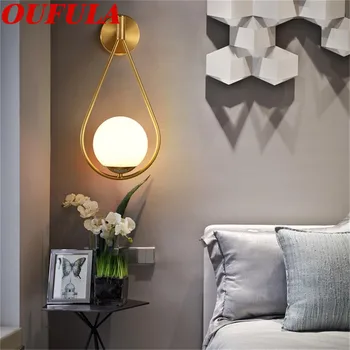 TEMOU Bronze Interior de Parede de Lâmpadas de LED dispositivo elétrico Criativo Interior Decorativos Para a Casa Quarto Sala de estar