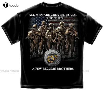 USMC Corpo de fuzileiros navais da Fraternidade T-Shirt Preto Tee Erazor Bits Unisex