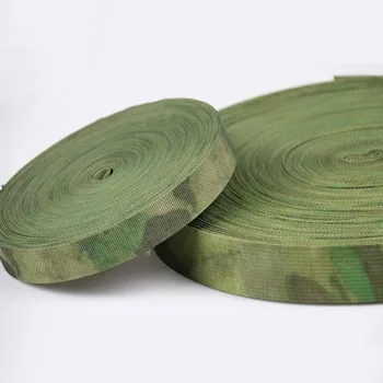 Verde Ruínas de Camuflagem de Correias UMA-TAC Não-elástica Tiras Tático Tiras de Saco de Cinto de 1 Metro de 2,5 cm 3,8 cm de Largura Molle DIY Acessório