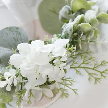 Vintage Flores Brancas de Noiva, os Acessórios para o Casamento Artificial Folhas, Flores, Coroa de Headband de Flores accesorios para el cabello
